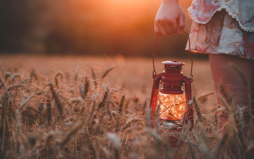 Modern Mystery School Lantern in field