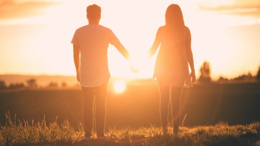 Modern Mystery School Couple in Sunset