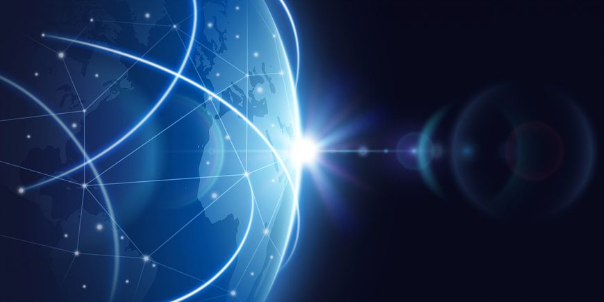 Modern mystery school Futuristic global internet network